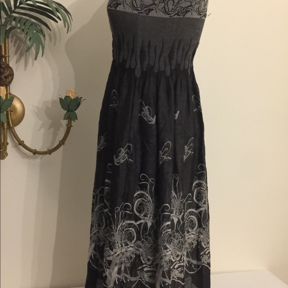 Anthropologie lapis🌷black gray dress size small - Picture 5 of 7